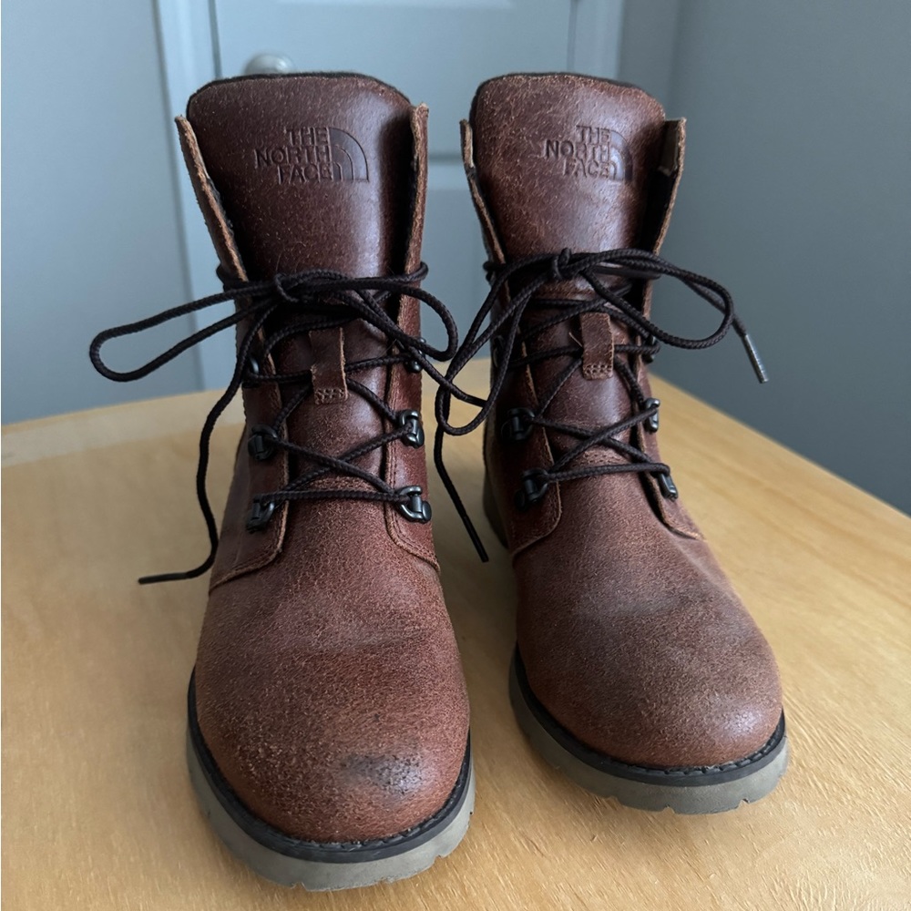 North face leather boots